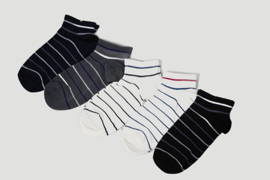 Cekmeek Ankle Socks for Men 5 Pair, Low Cut Comfort Casual Socks, Size 10-13 - Gift Package